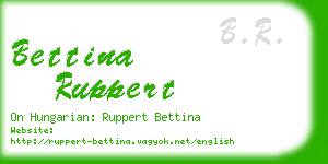 bettina ruppert business card